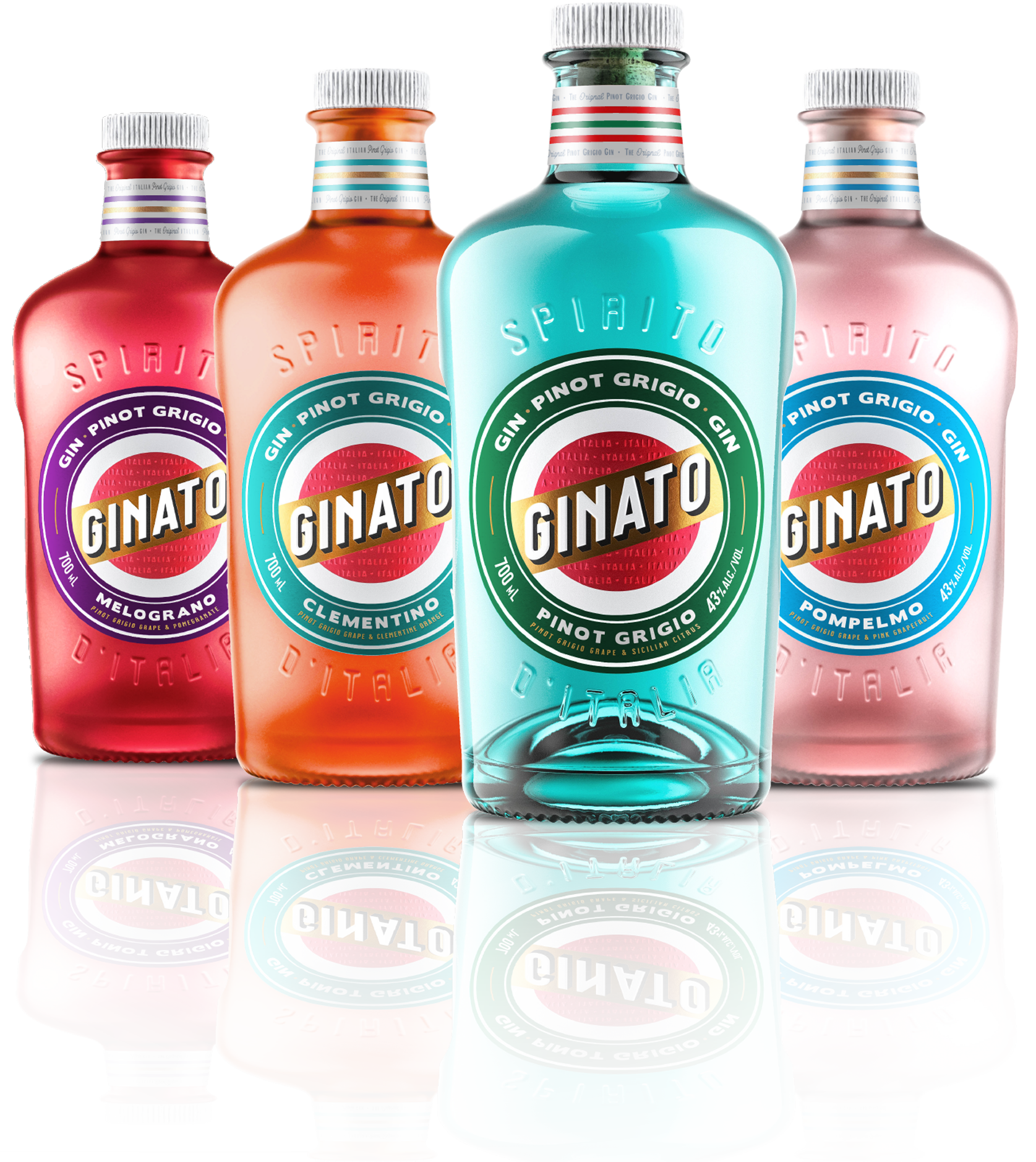 Ginato Gin bottles